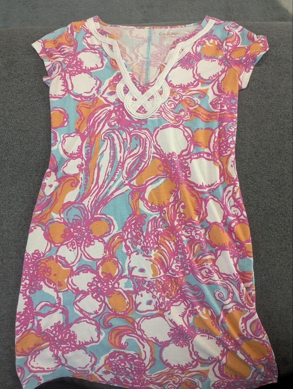 Lilly Pulitzer "Brewster Feeling Tanked" Mini T-shirt Dress